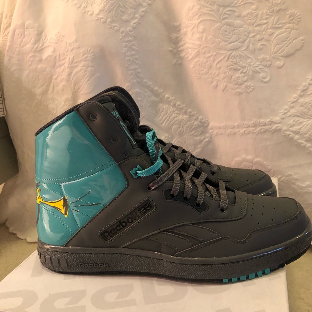 COPY - Reebok x Basquiat AffiliArt Turquoise & Gr…